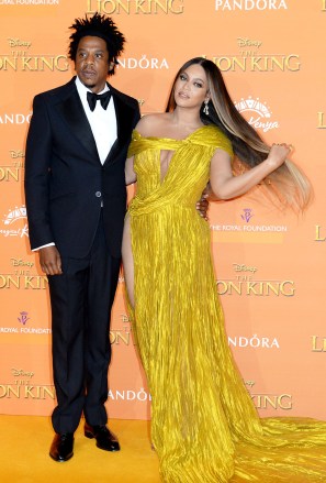 Jay Z and Beyonce Knowles
'The Lion King' film premiere, London, UK - 14 Jul 2019
