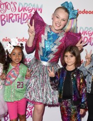 JoJo Siwa Celebrates Her Sweet 16 Birthday. 09 Apr 2019 Pictured: North West,JoJo Siwa,Penelope Disick. Photo credit: AXELLE/BAUER-GRIFFIN / MEGA TheMegaAgency.com +1 888 505 6342 (Mega Agency TagID: MEGA397354_001.jpg) [Photo via Mega Agency]