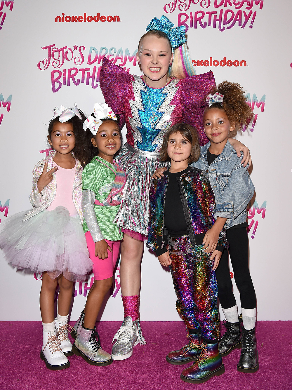 JoJo Siwa Celebrates Her Sweet 16 Birthday. 09 Apr 2019 Pictured: Ryan Romulus,North West,JoJo Siwa,Penelope Disick. Photo credit: AXELLE/BAUER-GRIFFIN / MEGA TheMegaAgency.com +1 888 505 6342 (Mega Agency TagID: MEGA397354_010.jpg) [Photo via Mega Agency]