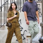 Kacey Musgraves and Cole Schafer grab a green juice as they taking a stroll in NYC