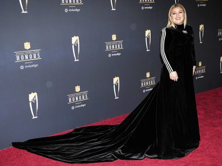 Singer Kelly Clarkson arrives for the NFL Honors award show ahead of the Super Bowl 57 football game, in Phoenix
Super Bowl Honors Football, Phoenix, United States - 09 Feb 2023