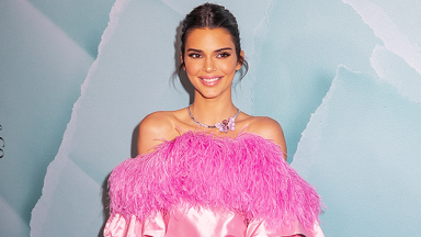 Kendall Jenner’s Pink Feather Dress: Tiffany & Co Sydney Event Outfit ...