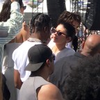 Kylie Jenner And Travis Scott Kiss At Kanye West Sunday Service At Coachella