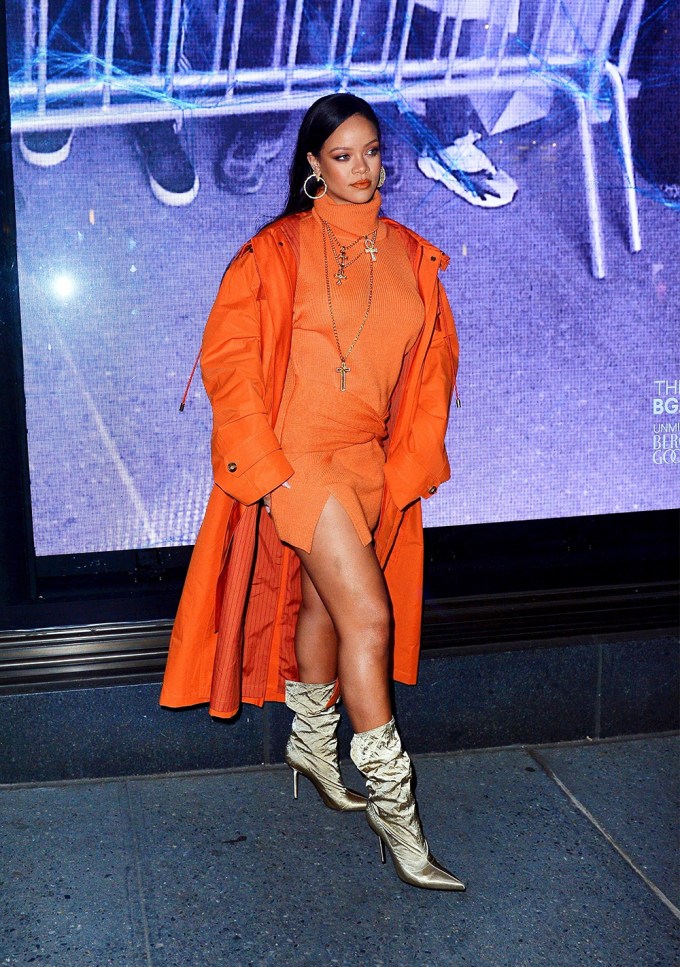 Rihanna At The Fenty Launch In NYC
