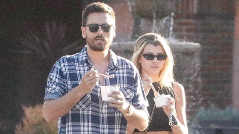 Scott Disick & Sofia Richie Get Frozen Yogurt After Kourtney Bday Vid ...