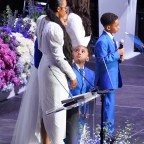 Lauren London and her family speak at Nipsey Hussles funeral