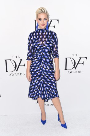 Katy Perry
10th Annual DVF Awards, Arrivals, The Brooklyn Museum, Brooklyn, USA - 11 Apr 2019
Wearing Diane von Furstenberg