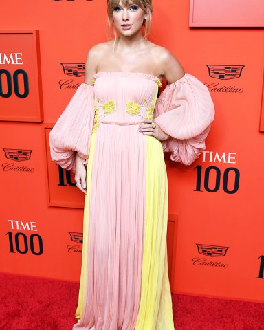 Taylor Swift
Time 100 Gala, Arrivals, Jazz at Lincoln Center, New York, USA - 23 Apr 2019