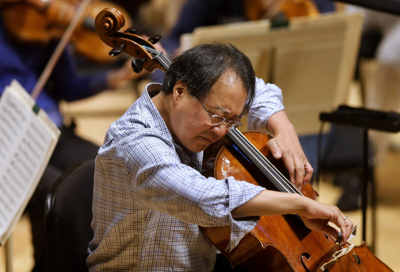 Yo Yo Ma, Boston, USA - 20 Nov 2014