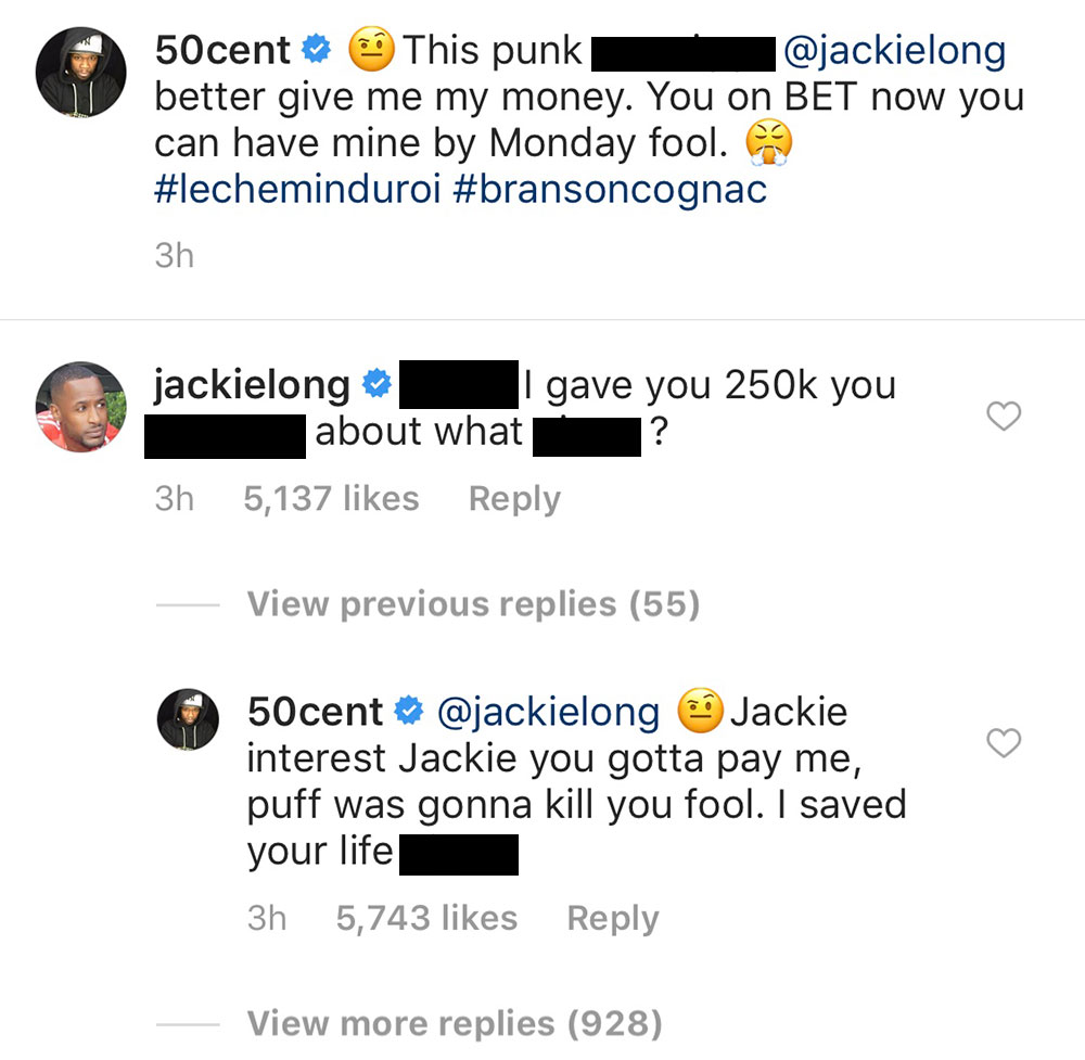 50 Cent Jackie Long Feud