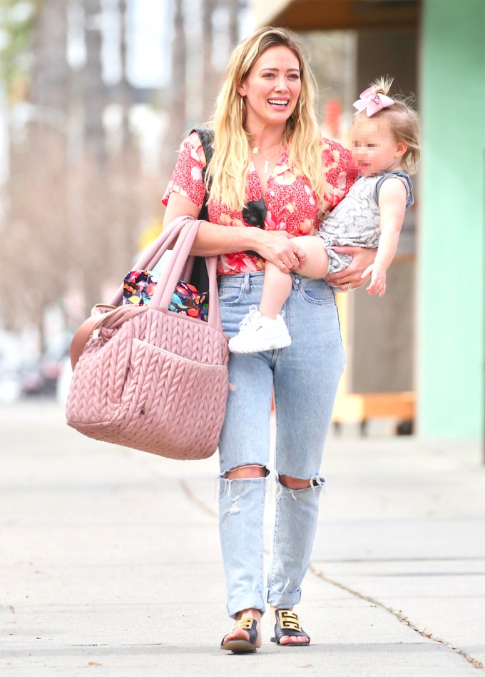 Hilary Duff & Daughter Banks