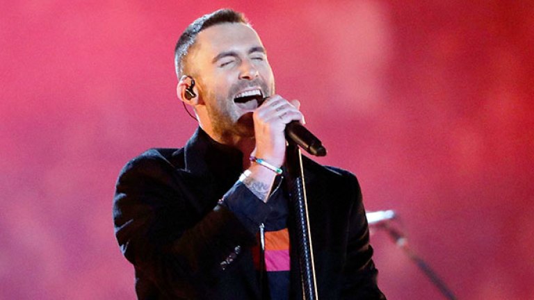 Adam Levine Flaunts Mohawk At NBC Upfronts — Pic – Hollywood Life