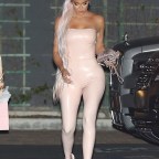Khloe Kardashian leaving the Kylie Skin launch event