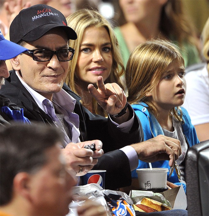 Charlie Sheen & Ex Denise Richards & Their Two Daughters