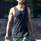 *EXCLUSIVE* Chace Crawford shows off significant muscle gains while out grocery shopping