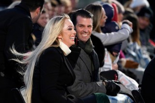 Donald Trump, Melania Trump. Donald Trump Jr. and Tiffany Trump arrive before President Donald Trump and first lady Melania Trump light the National Christmas Tree on the Ellipse near the White House in Washington
Trump Christmas Tree, Washington, USA - 28 Nov 2018