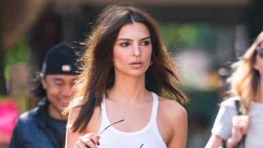 Emily Ratajkowski See-Through Crop Top