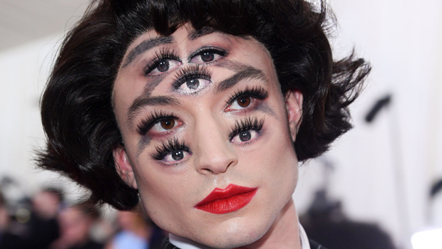 Ezra Miller’s Outfit & Eyes Makeup At Met Gala 2019 — Photos