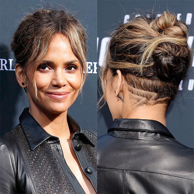 Halle Berry S Haircut Debuts Undercut At John Wick 3 Premiere Hollywood Life