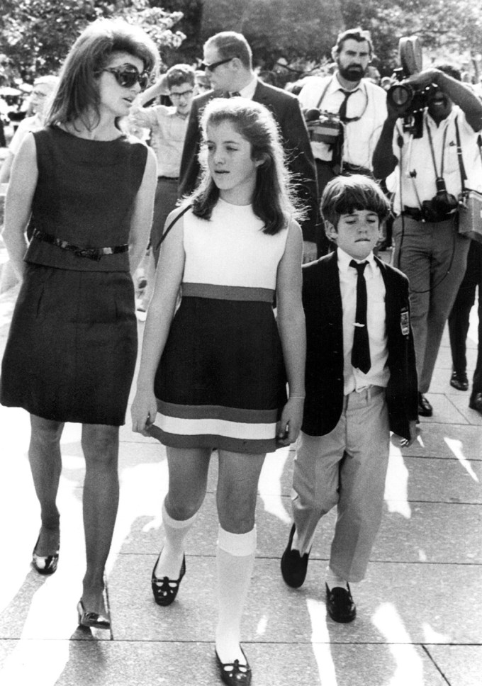 JFK Jr. With Sister & Mom