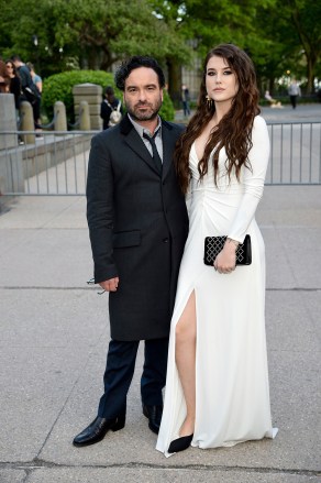 Johnny Galecki, Alaina Meyer. Actor Johnny Galecki, left, and pregnant girlfriend Alaina Meyer attend the Statue of Liberty Museum opening celebration at Battery Park, in New York
Statue of Liberty Museum Opening Celebration, New York, USA - 15 May 2019