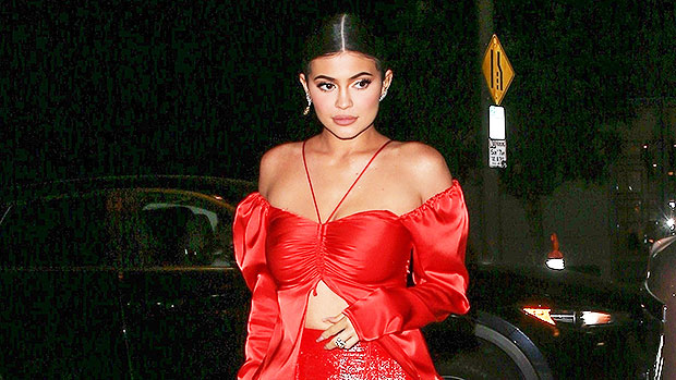 kylie jenner red dress 2019