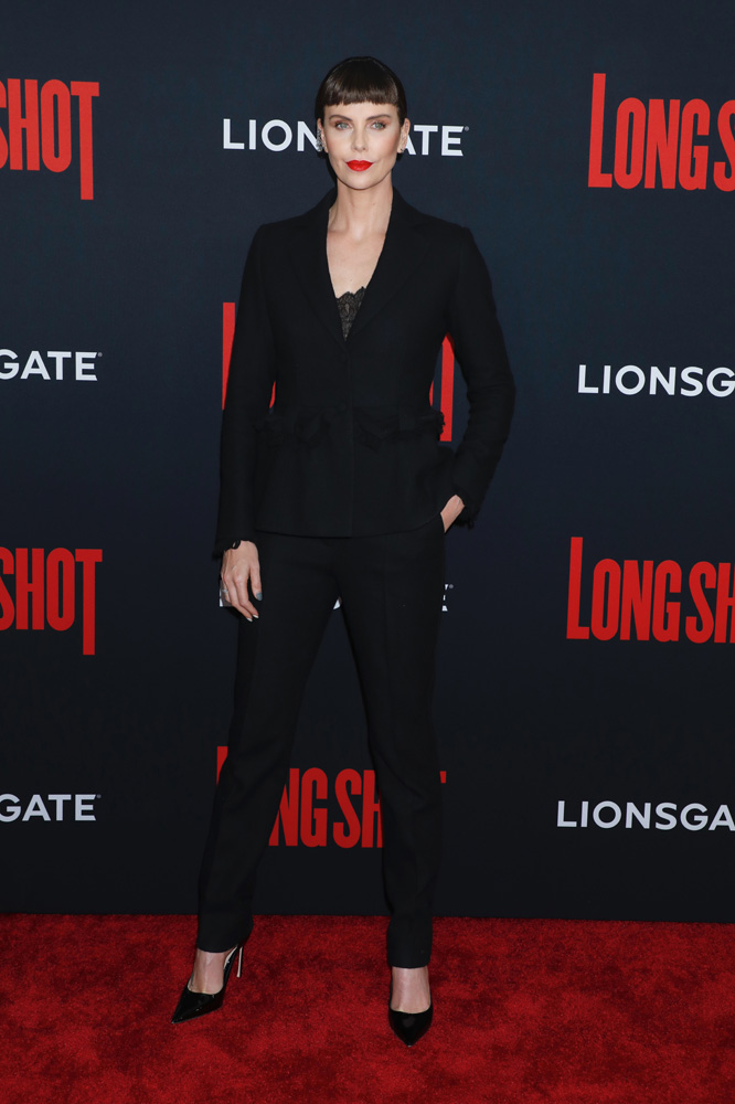 Charlize Theron
'Long Shot' film premiere, Arrivals, New York, USA - 30 Apr 2019
Wearing Dior same outfit as catwalk model *10068365y