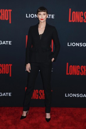 Charlize Theron
'Long Shot' film premiere, Arrivals, New York, USA - 30 Apr 2019
Wearing Dior same outfit as catwalk model *10068365y