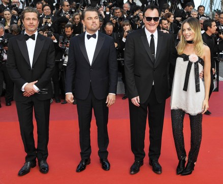 Brad Pitt, Leonardo DiCaprio, Quentin Tarantino and Margot Robbie
'Once Upon a Time In... Hollywood' premiere, 72nd Cannes Film Festival, France - 21 May 2019