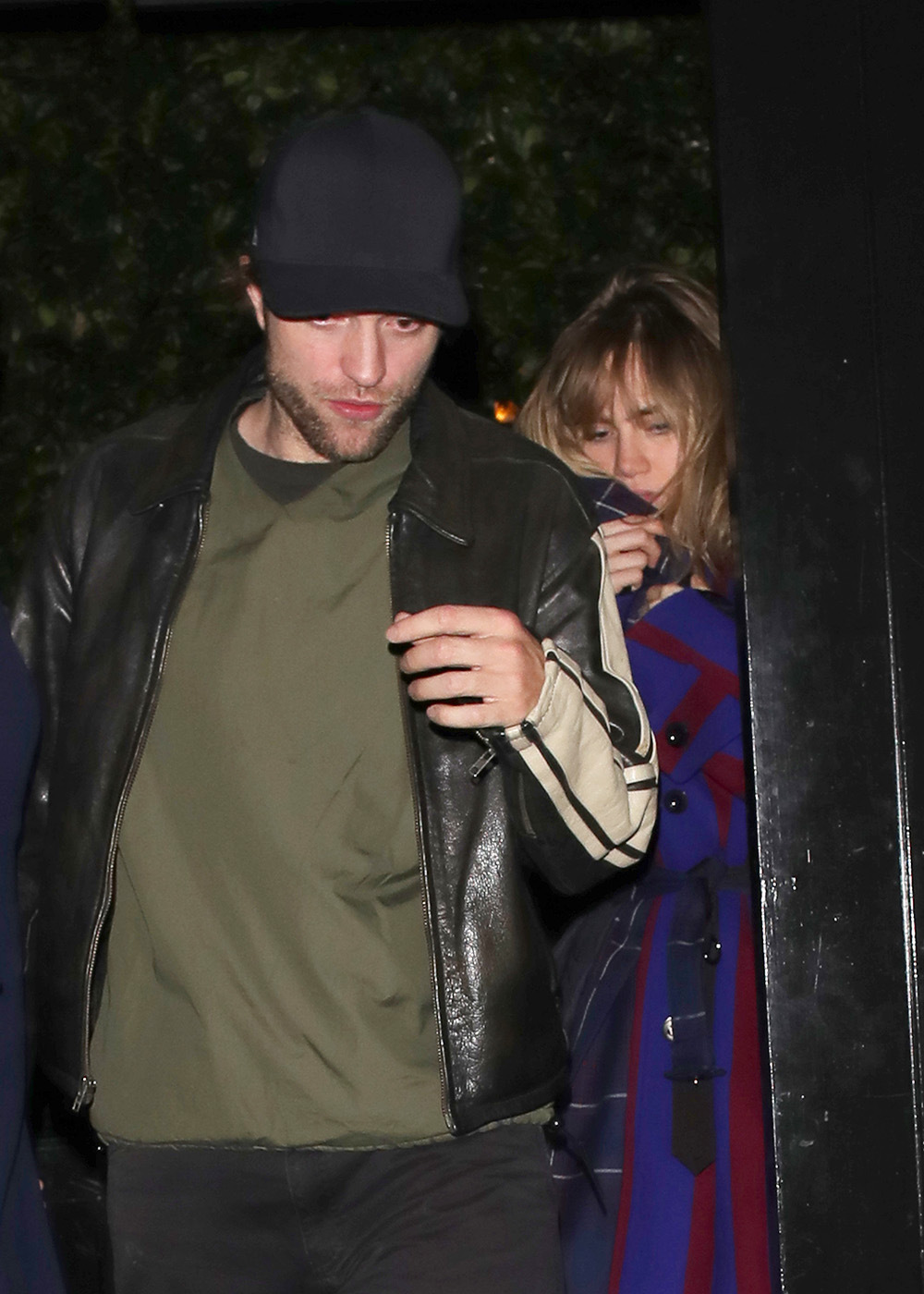 Robert Pattinson and Suki Waterhouse leaving the Chiltern Firehouse at 215am