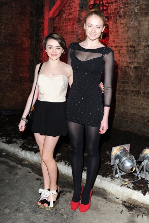 'Game of Thrones' Dvd Launch Party at the Old Vic Tunnels Waterloo Maisie Williams and Sophie Turner
'Game of Thrones' Dvd Launch Party - 28 Feb 2012