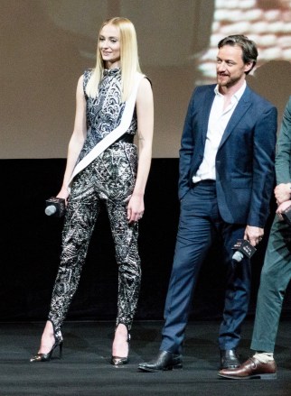 Sophie Turner, James McAvoy and Tye Sheridan
'Xmen: Dark Phoenix' film premiere, Beijing, China - 29 May 2019