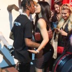 Kylie Jenner Gives Travis Scott A Birthday Kiss At His Birthday Party Tonight In Los Angeles
