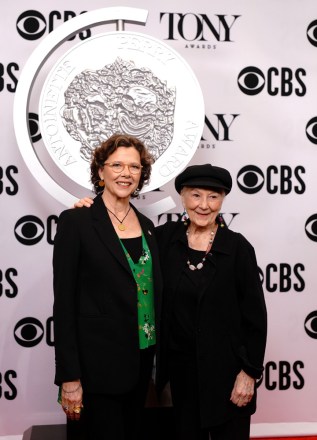 NEW YORK, NEW YORK - MAY 01: Annette Bening and Rosemary Harris attends The 73rd Annual Tony Awards Meet The Nominees Press Day at Sofitel New York on May 01, 2019 in New York City. (Photo by Jemal Countess/Getty Images for Tony Awards Productions)