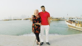 Laura and Alladins hero shot in Qatar.