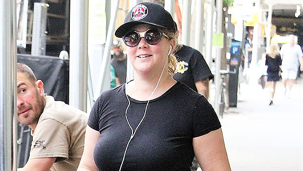 Amy Schumer Flaunts C Section Scar While Jogging Revealing Pic