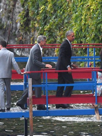 George Clooney and Barack Obama are seen at Lake Como on June 23, 2019 in Cernobbio, Lake Como, Italy.Pictured: George Clooney and Barack ObamaRef: SPL5099854 230619 NON-EXCLUSIVEPicture by: SplashNews.comSplash News and PicturesLos Angeles: 310-821-2666New York: 212-619-2666London: 0207 644 7656Milan: 02 4399 8577photodesk@splashnews.comWorld Rights, No France Rights, No Italy Rights, No Switzerland Rights
