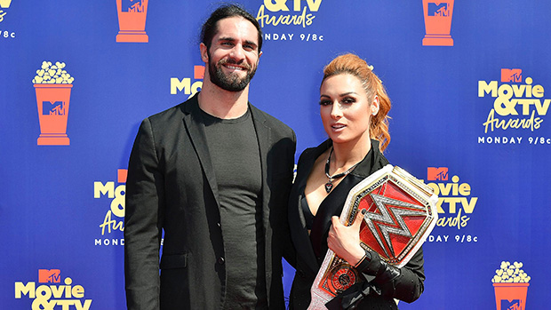 Seth Rollins and Becky Lynch