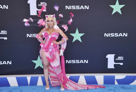Doja Cat arrives at the BET Awards, at the Microsoft Theater in Los Angeles2019 BET Awards - Arrivals, Los Angeles, USA - 23 Jun 2019