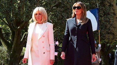 Brigitte Macron Melania Trump Heels