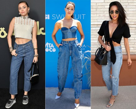 celebrities wearing crop tops and jeans gal