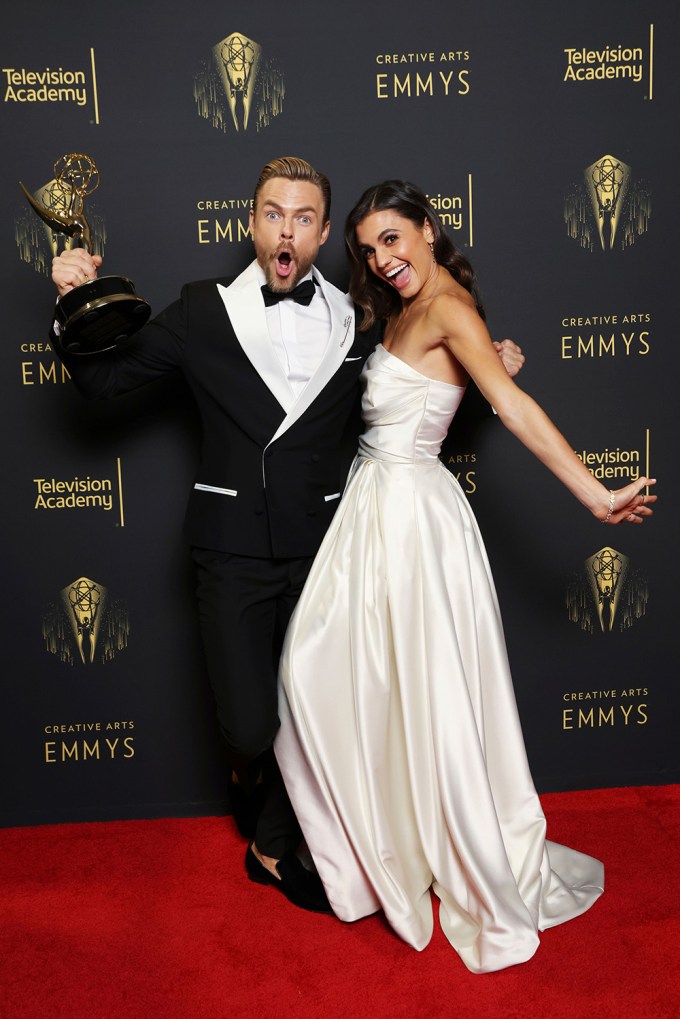 Derek hough & Hayley Erbert At The 2021 Creative Arts Emmy Awards