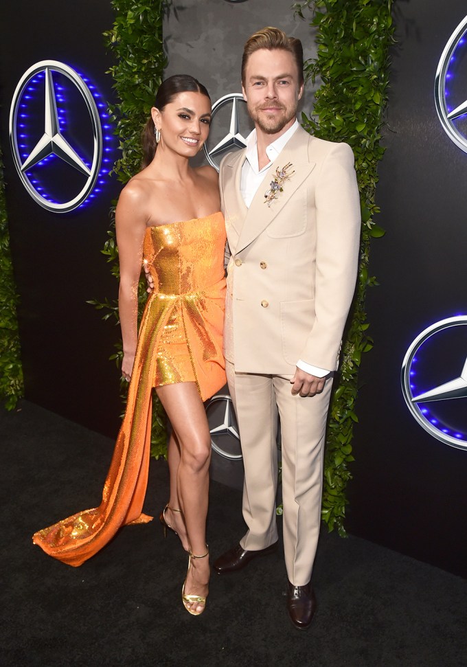 Hayley Erbert & Derek Hough At Mercedes-Benz’s 2022 Oscar Party