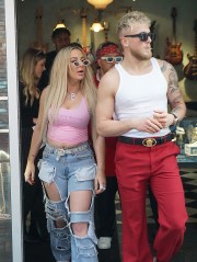 Famous Youtuber Jake Paul and his wife Tana Mongeau are spotted together after announcing on Instagram that they were taking a break from their open marriage.

Pictured: Tana Mongeau,Jake Paul
Ref: SPL5138941 080120 NON-EXCLUSIVE
Picture by: KingJosh / SplashNews.com

Splash News and Pictures
Los Angeles: 310-821-2666
New York: 212-619-2666
London: +44 (0)20 7644 7656
Berlin: +49 175 3764 166
photodesk@splashnews.com

World Rights