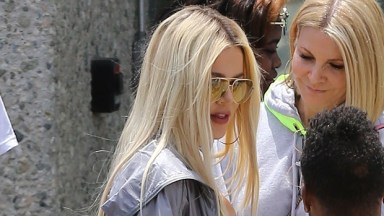 Khloe Kardashian Long Blonde Hair Makeover