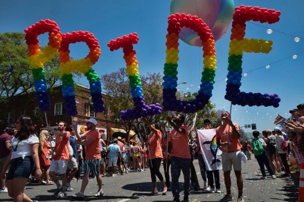 Participaints take part in the annual LA 49th annual Pride Parade in West Hollywood, Calif. on Sunday, June 9,2019
Los Angeles Pride Parade, West Hollywood, USA - 09 Jun 2019