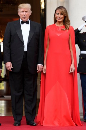 US President Donald Trump and First Lady Melania Trump at Winfield House the U.S. ambassador's residence in central London
President Trump State visit, London, UK - 04 Jun 2019