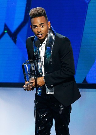 Ozuna accepts the award for Latin rhythm solo artist of the year and top Latin album of the year for :Odisea" at the Billboard Latin Music Awards, at the Mandalay Bay Events Center in Las Vegas
2019 Billboard Latin Music Awards - Show, Las Vegas, USA - 25 Apr 2019