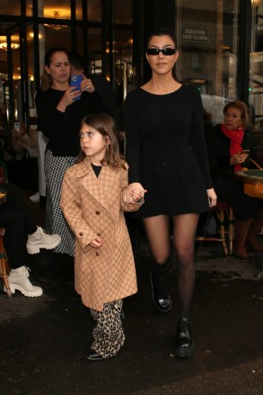Kourtney Kardashian and Penelope Disick
Kim Kardashian and Kourtney Kardashian, out and about, Paris Fashion Week, France - 02 Mar 2020