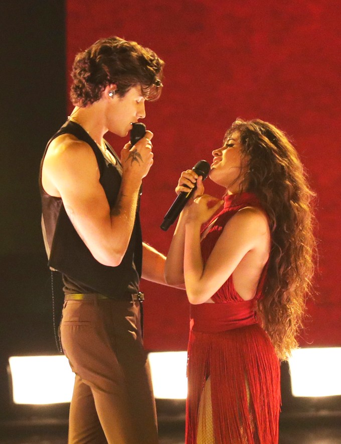 Shawn Mendes & Camila Cabello Performing At The AMAs